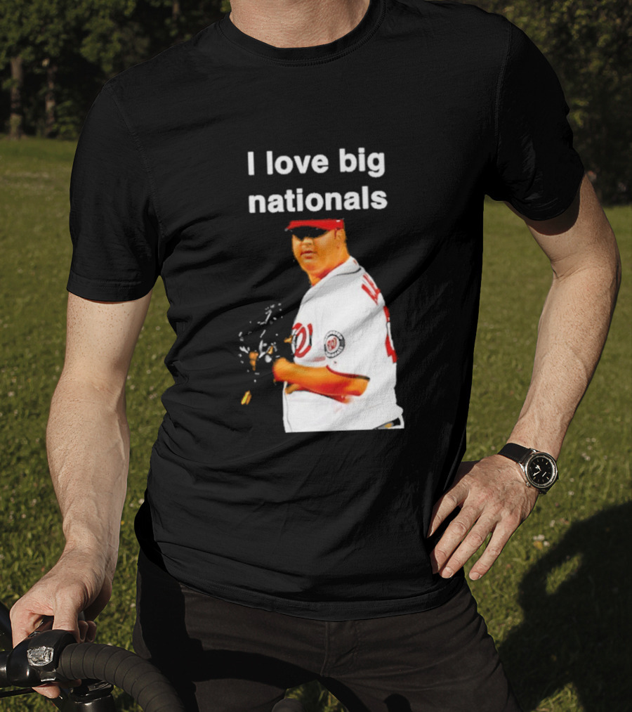 Todd Coffey Washington Nationals I Love Big Nationals White Jersey T-Shirt