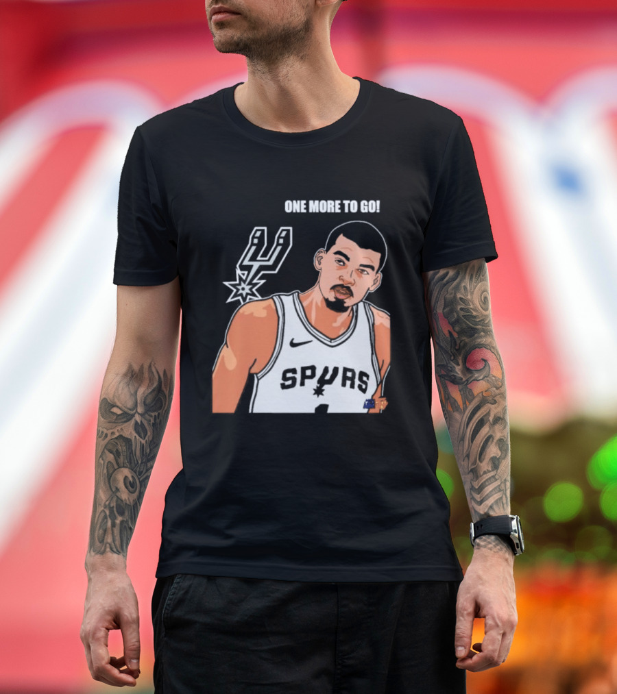 Victor Wembanyama San Antonio Spurs One More To Go T-Shirt