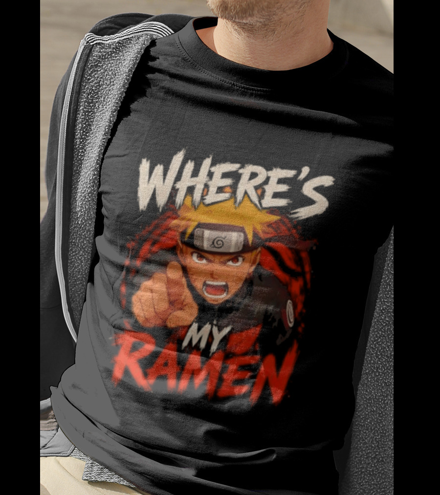 Where's My Ramen Naruto T-Shirt