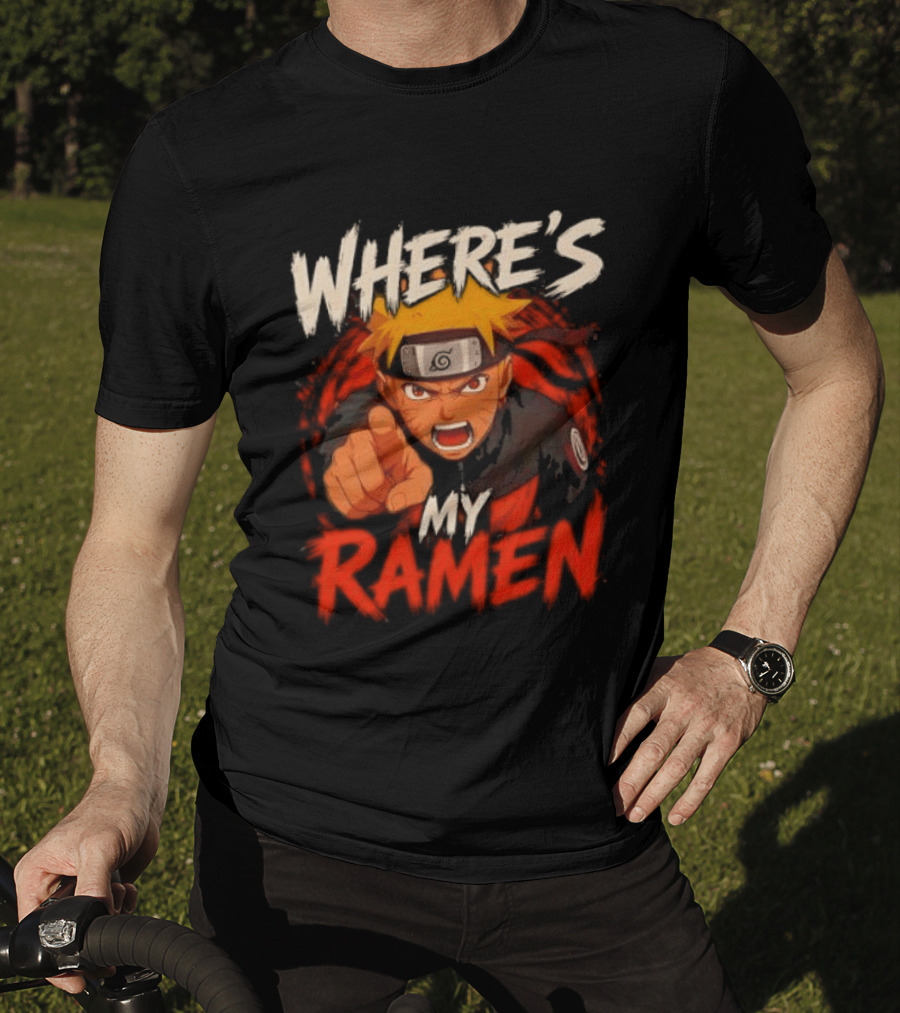 Where's My Ramen Naruto T-Shirt