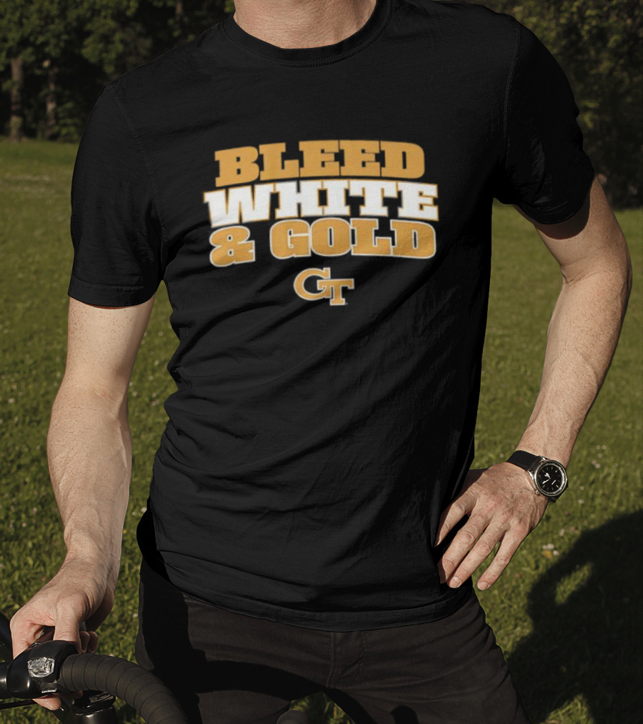 Georgia Tech Yellow Jackets Bleed White And Gold NCAA CT T-Shirt