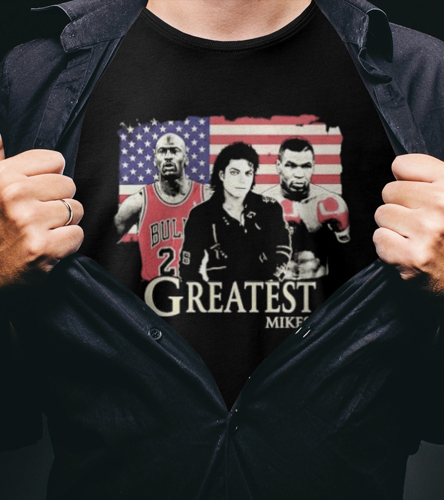 Greatest Mikes Jordan Jackson Tyson American Flag 2026 T-Shirt