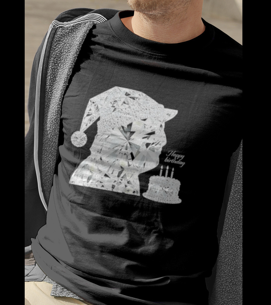 Happy Birthday Trump Diamond Wizard With Crystal Hat And Cake T-Shirt