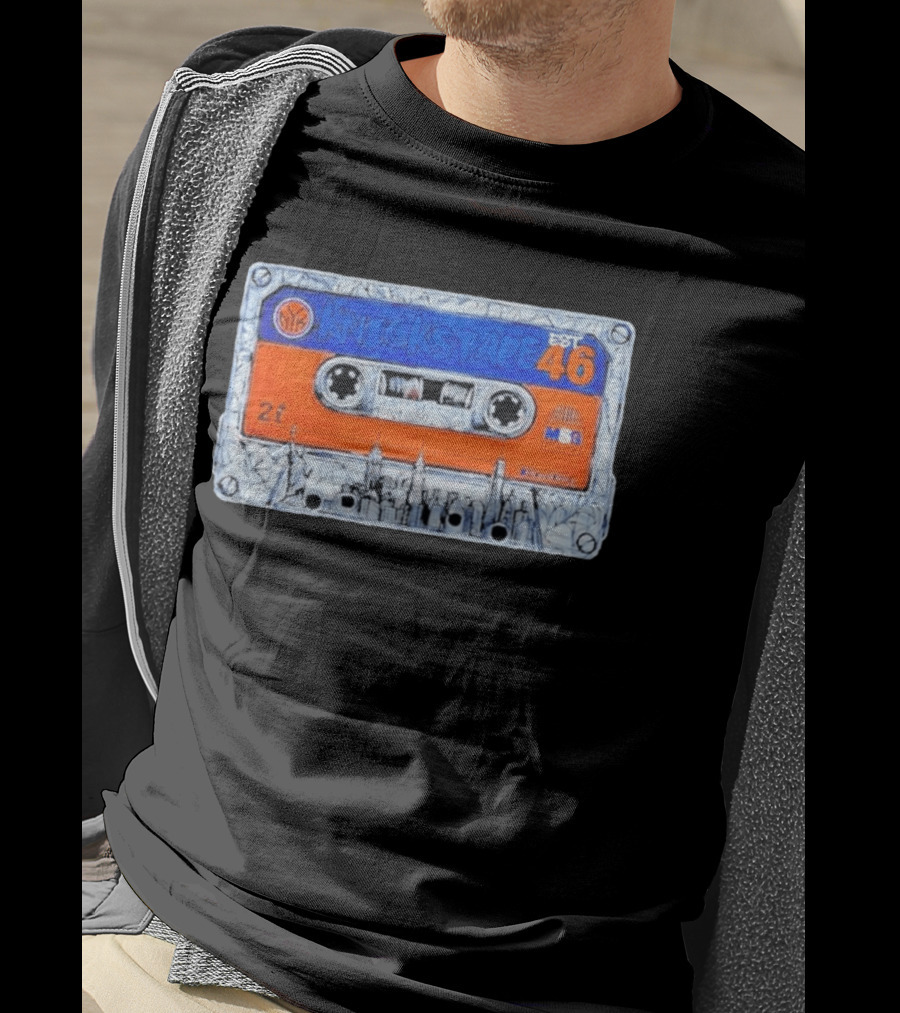 Knickstape New York Knicks EST 46 Cassette MSG Skyline T-Shirt