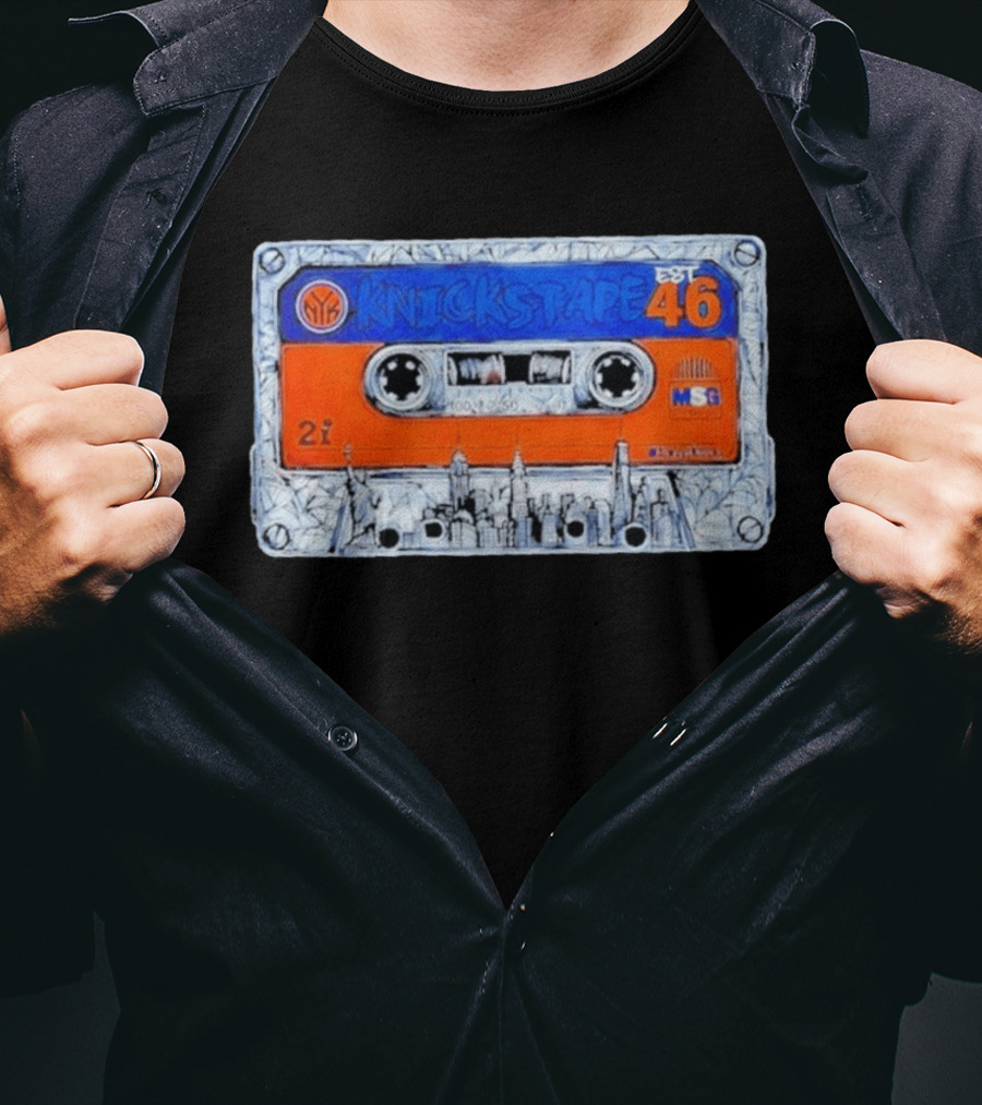 Knickstape New York Knicks EST 46 Cassette MSG Skyline T-Shirt