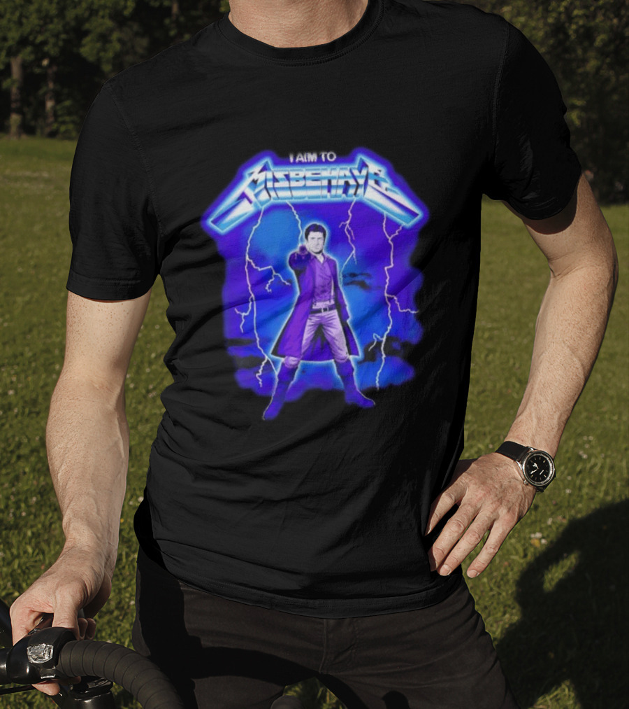 Firefly Malcolm Reynolds I Aim To Misbehave Electric T-Shirt