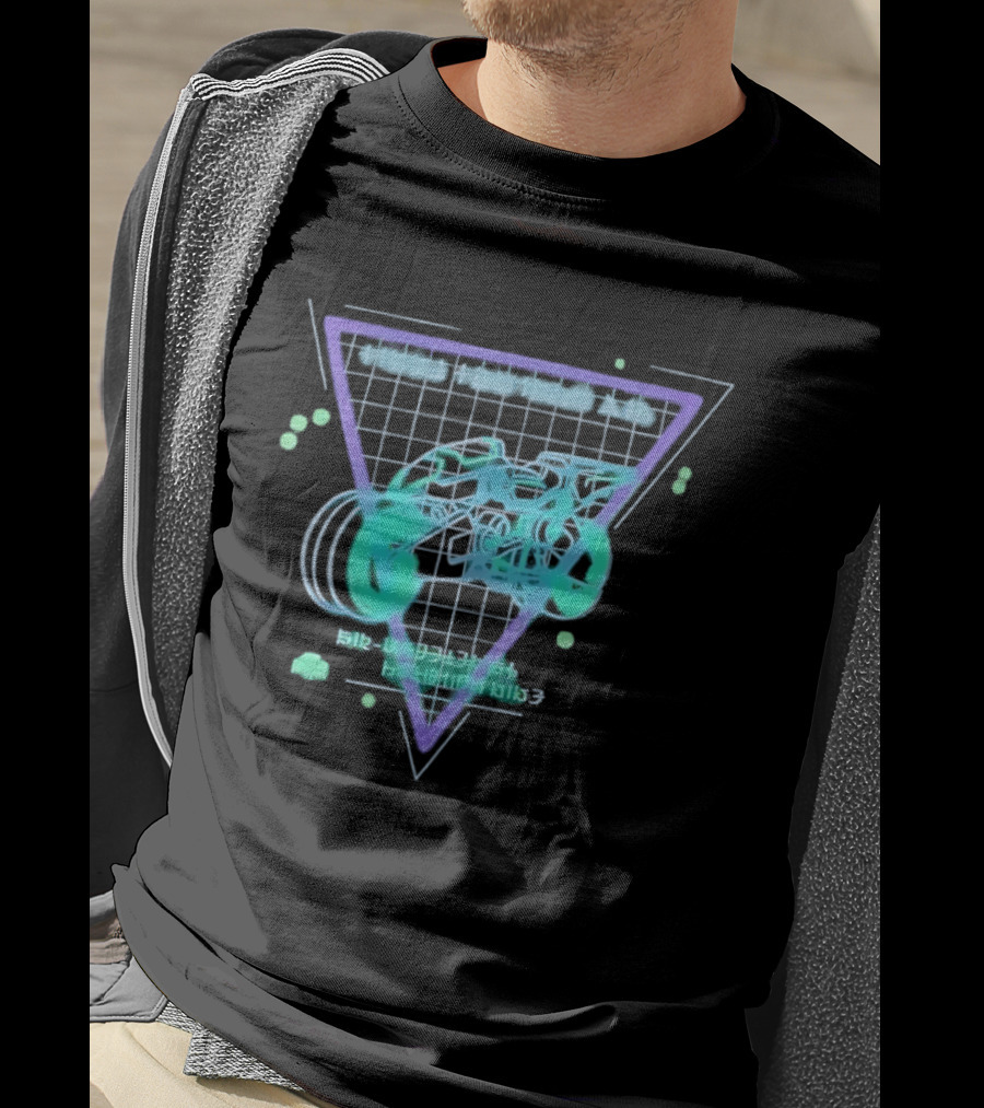 Air Wheeler A9 Final Fantasy XIV Retro Neon Aesthetic T-Shirt