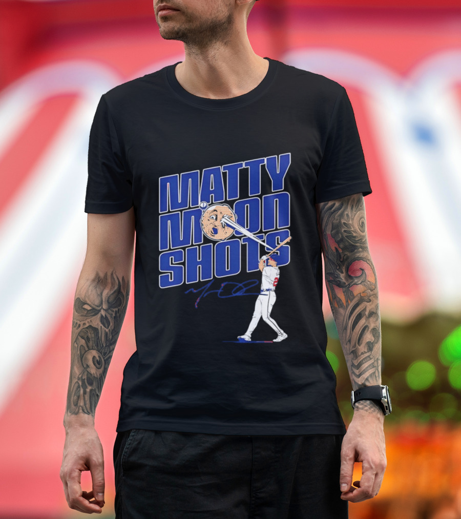 Matty Moonshots Matt Olson Baseball Signature Chop House Atlanta T-Shirt