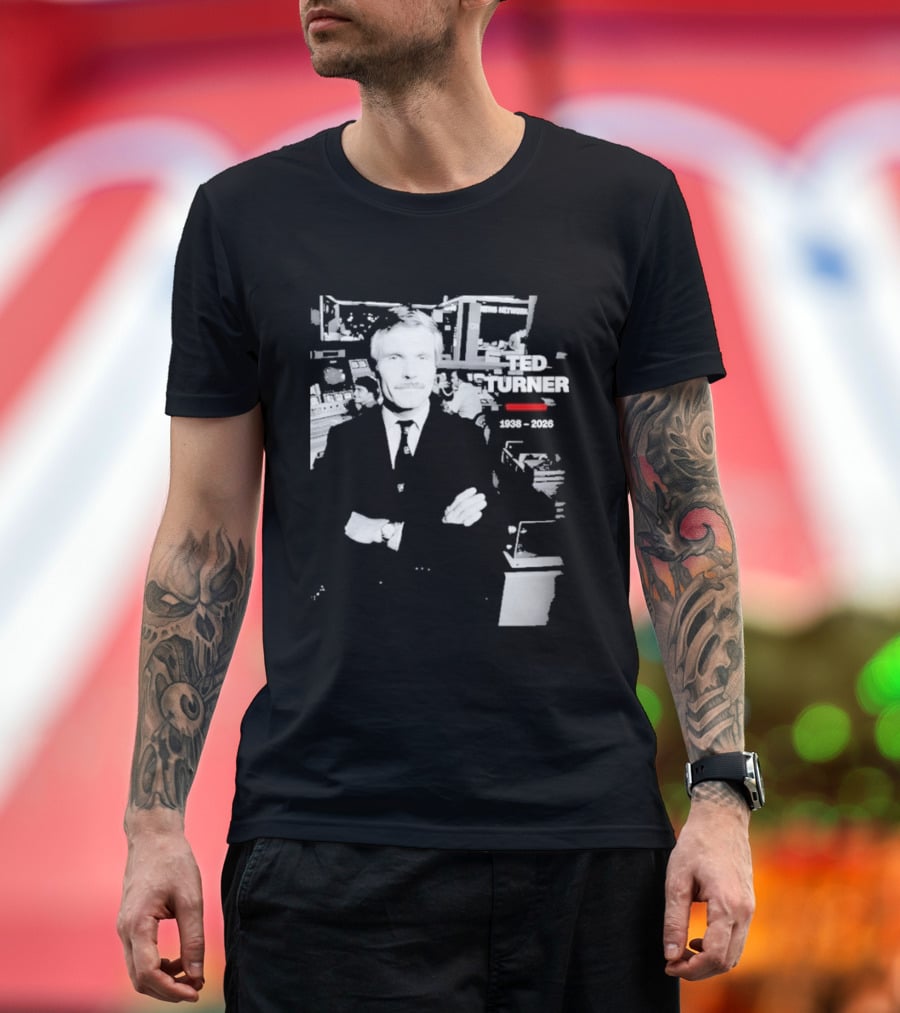Rest In Peace Ted Turner 1938 2026 Newsroom T-Shirt