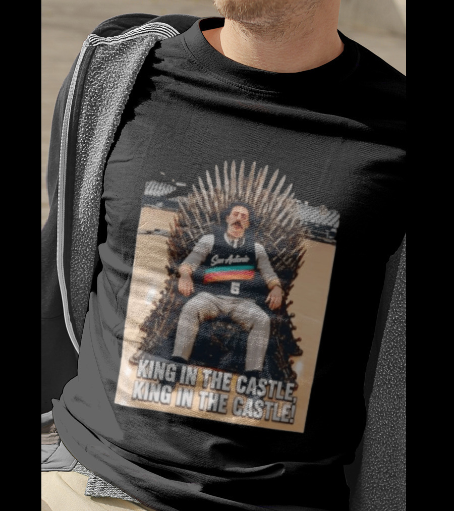San Antonio Spurs King In The Castle Iron Throne T-Shirt