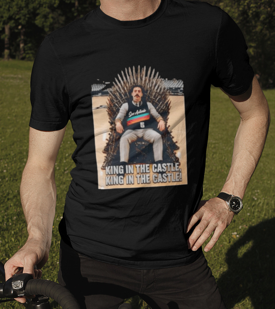 San Antonio Spurs King In The Castle Iron Throne T-Shirt