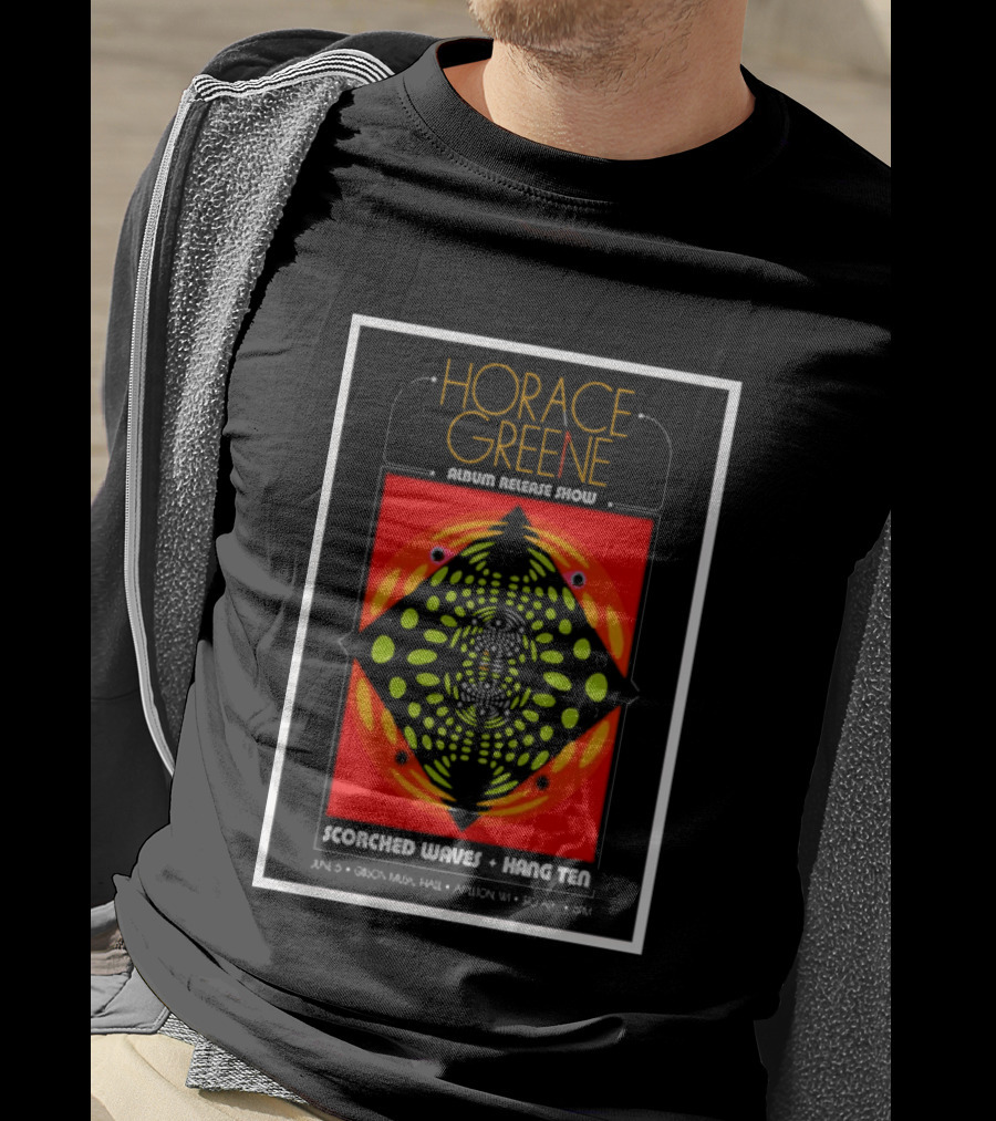 Horace Greene Album Release Show Scorched Waves Hang Ten June 6 Gibson Music Hall Appleton WI Symmetrical T-Shirt