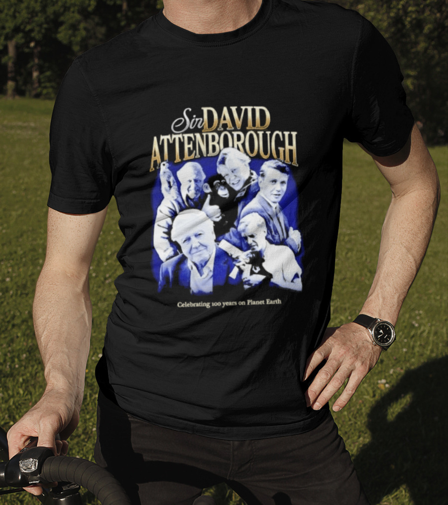 Sir David Attenborough Centennial Celebration On Planet Earth T-Shirt