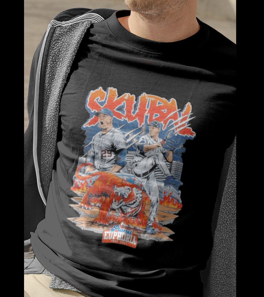 Skubal Tiger's Rage Baseball Planet Euphoria 25 T-Shirt