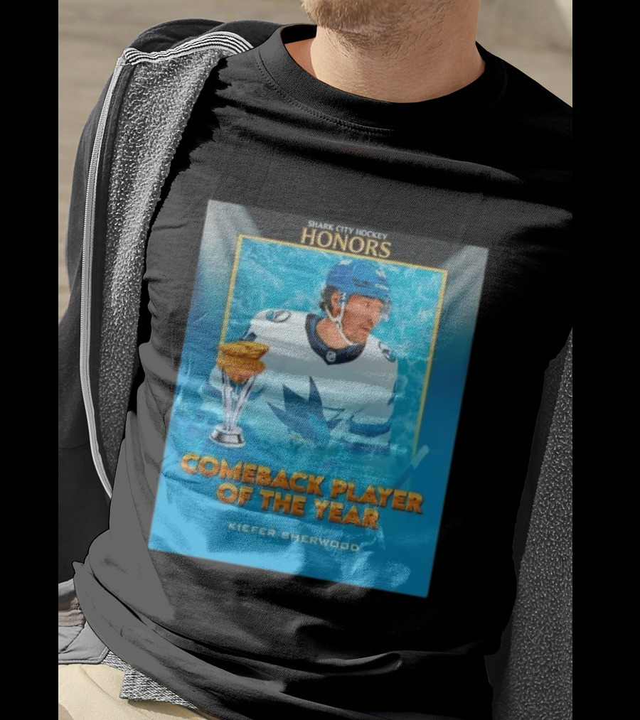 San Jose Sharks Shark City Hockey Honors Kiefer Sherwood Comeback Player Of The Year T-Shirt