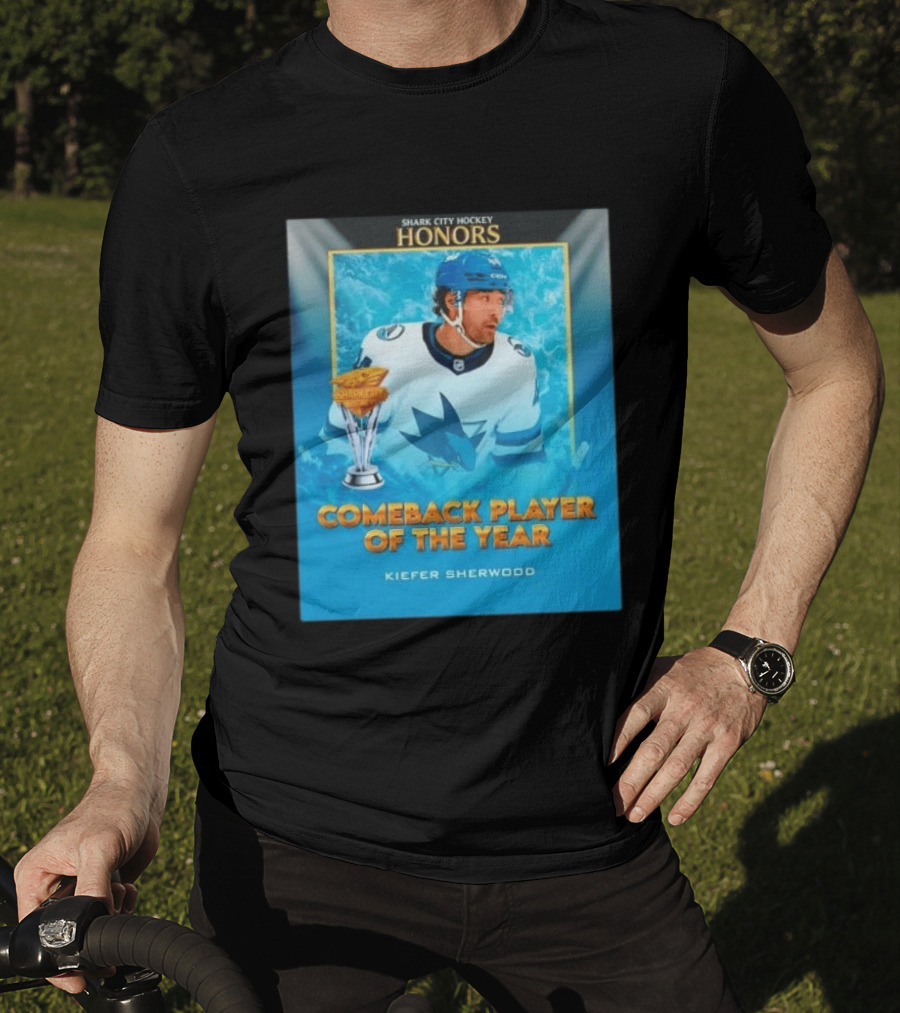 San Jose Sharks Shark City Hockey Honors Kiefer Sherwood Comeback Player Of The Year T-Shirt