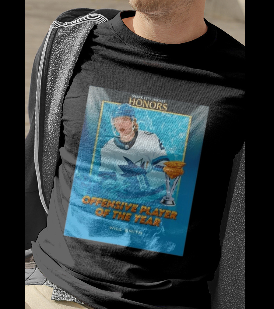 Shark City Hockey Honors Offensive Player Of The Year Will Smith San Jose Sharks T-Shirt