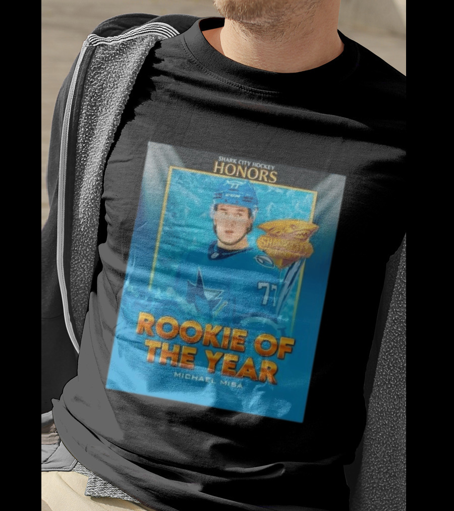 Shark City Hockey Honors Rookie Of The Year Michael Misa San Jose Sharks T-Shirt