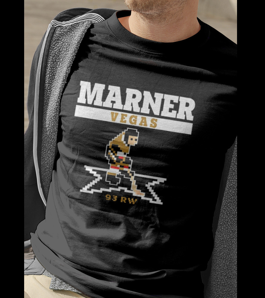 Mitch Marner Vegas Golden Knights NHL 93 RW 8 Bit Hockey T-Shirt