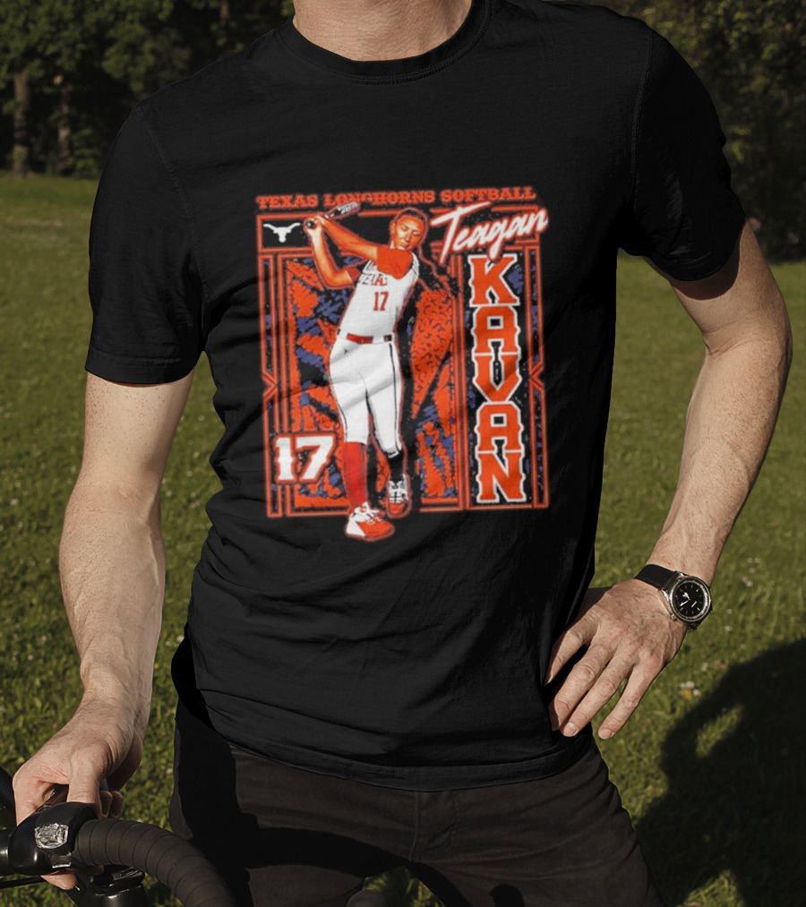 Teagan Kavan 17 Texas Longhorns Softball Team Player T-Shirt