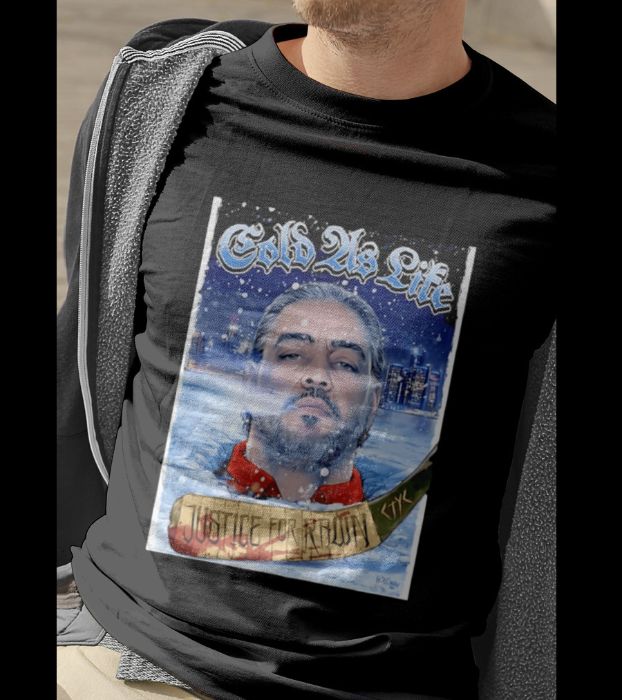 Justice For Pawn Cold As Life Cityscape Hockey Stick T-Shirt