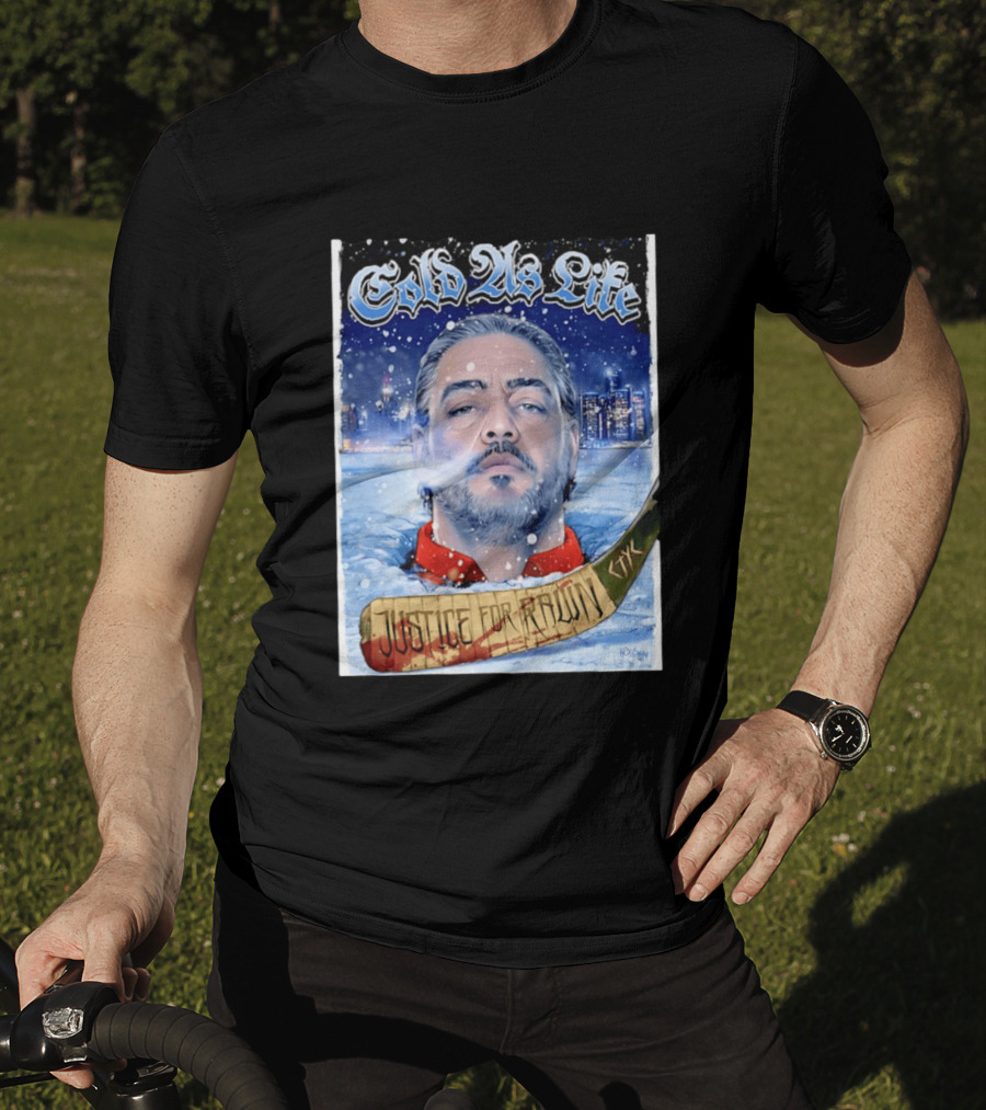 Justice For Pawn Cold As Life Cityscape Hockey Stick T-Shirt