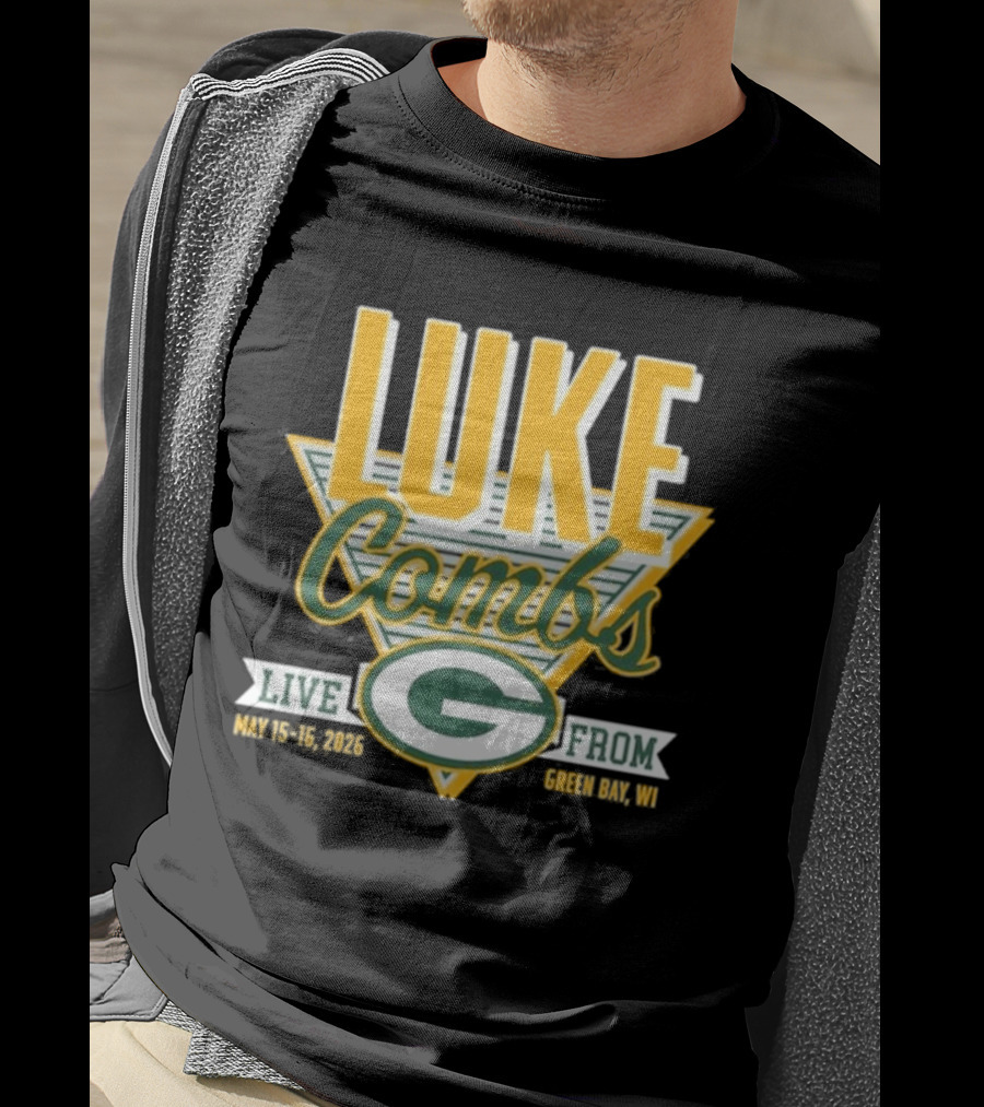 Luke Combs Live May 15 16 2026 Green Bay Wisconsin Packers T-Shirt