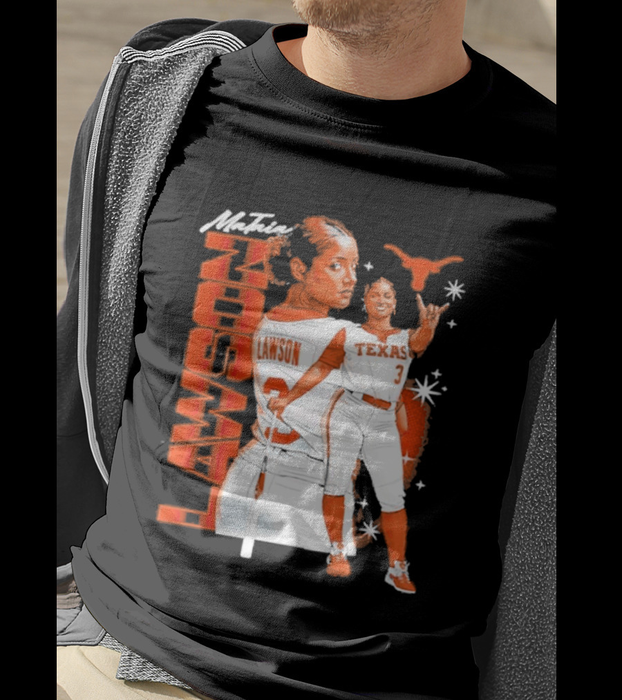 Mataia Lawson Texas Longhorns Softball Player Number 3 T-Shirt