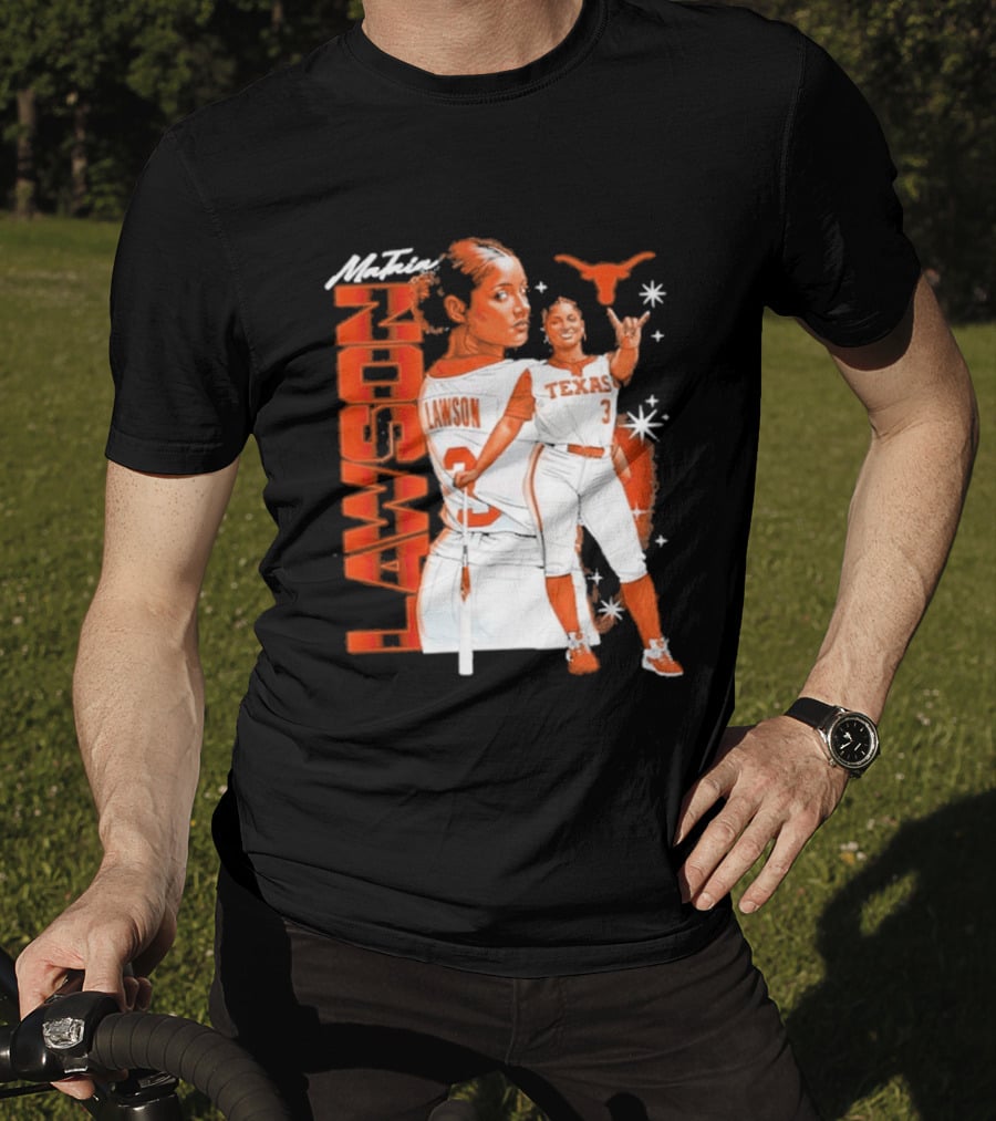 Mataia Lawson Texas Longhorns Softball Player Number 3 T-Shirt