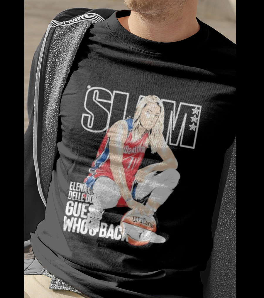 Elena Delle Donne Guess Who's Back Slam 238 Washington Basketball T-Shirt