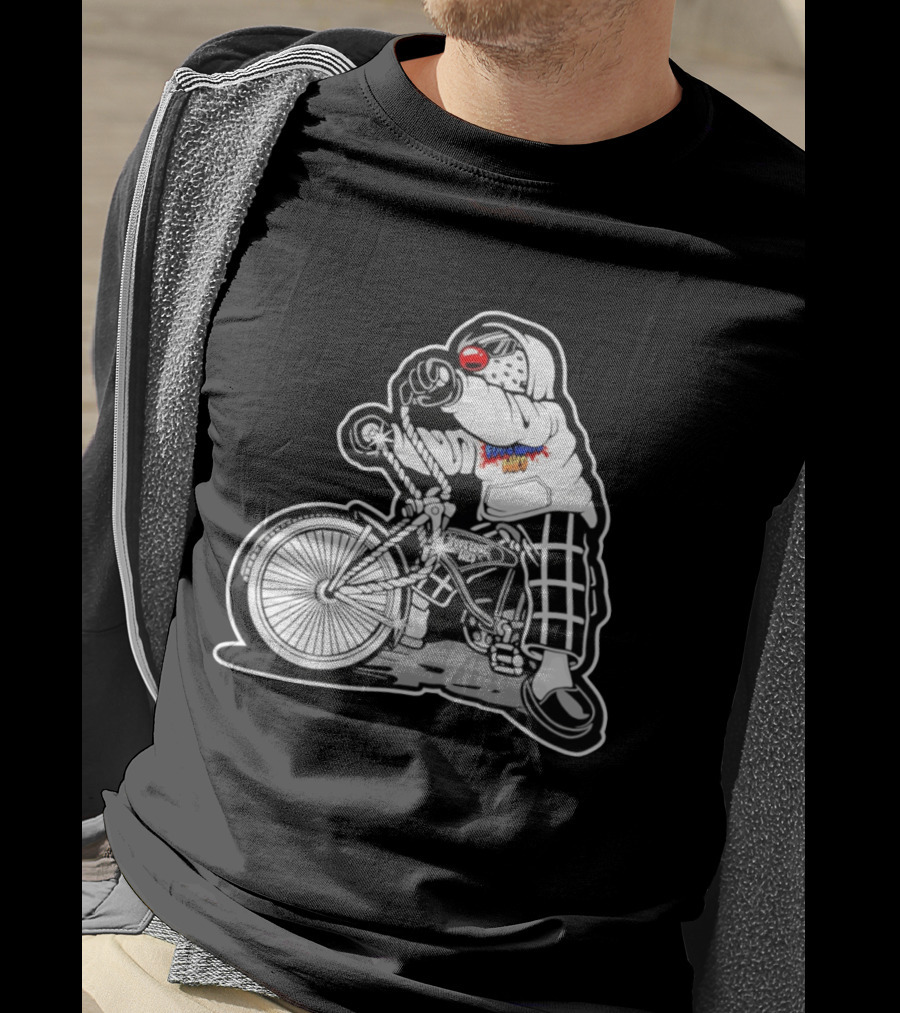 Foos Gone Wild Lowrider Bike Masked T-Shirt
