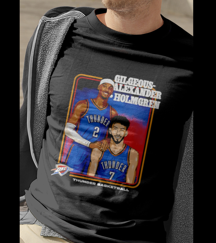 Gilgeous Alexander Holmgren Thunder Basketball Oklahoma City NBA T-Shirt