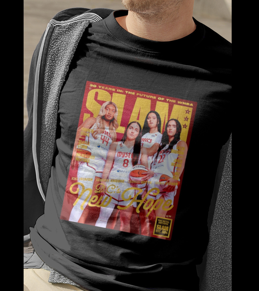SLAM Gold Edition 30 Years WNBA Future D.C.'s New Hope Mystics T-Shirt