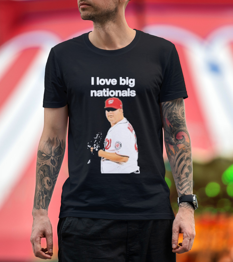 I Love Big Nationals Baseball Matt Albers T-Shirt