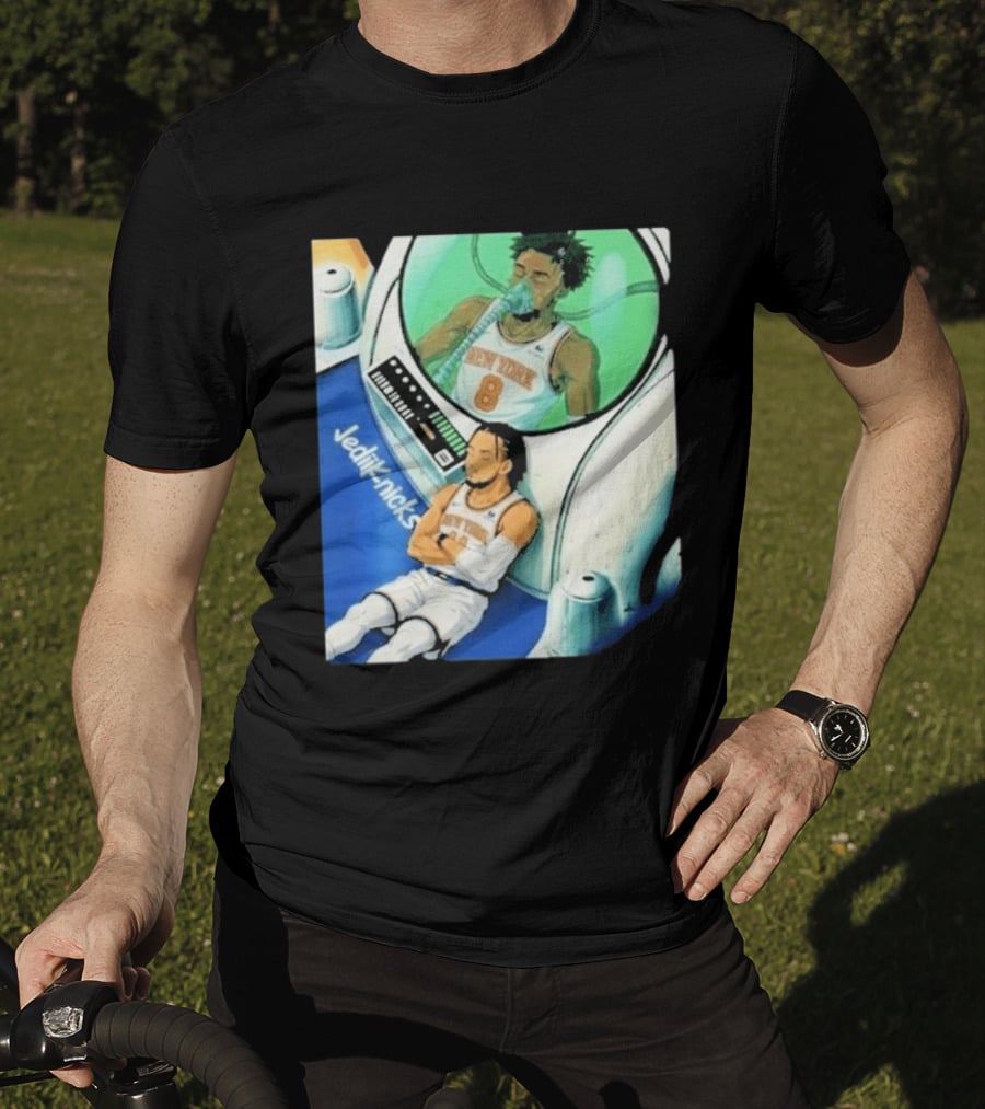 Jalen Brunson OG Anunoby New York Knicks 2026 Jedi+Knicks T-Shirt