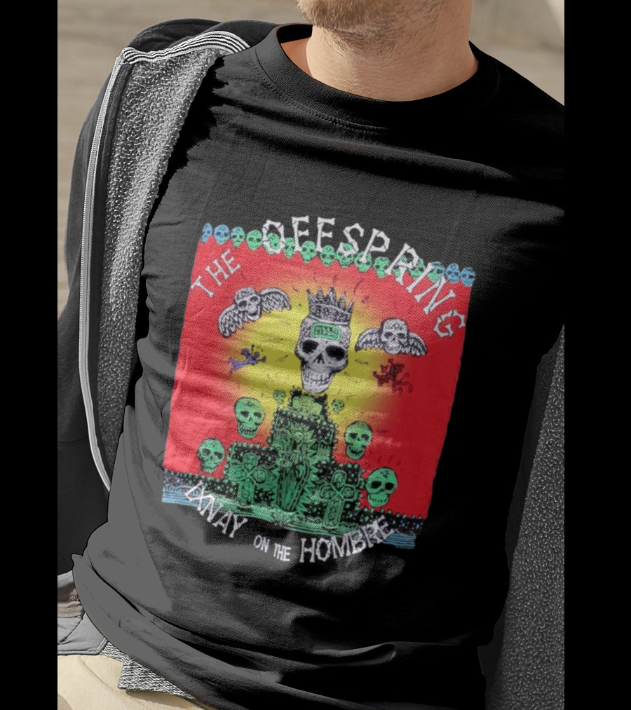 The Offspring Ixnay On The Hombre Skeleton Skulls Crown T-Shirt