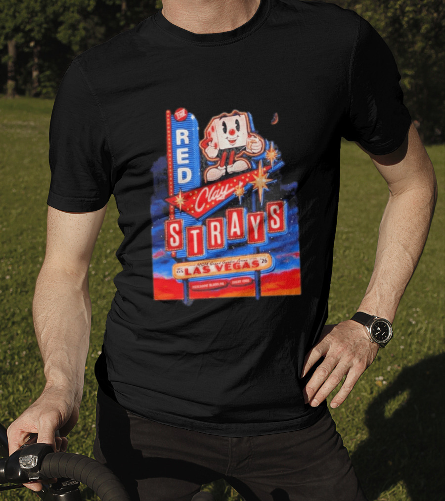 The Red Clay Strays MGM Grand Garden Arena Las Vegas December 5 2026 Neon Vintage Sign T-Shirt
