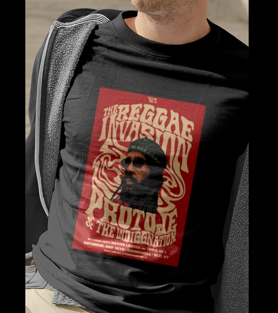 The Reggae Invasion PROTOJE & The Indiggnation Soundwell Salt Lake City May 16 2026 T-Shirt