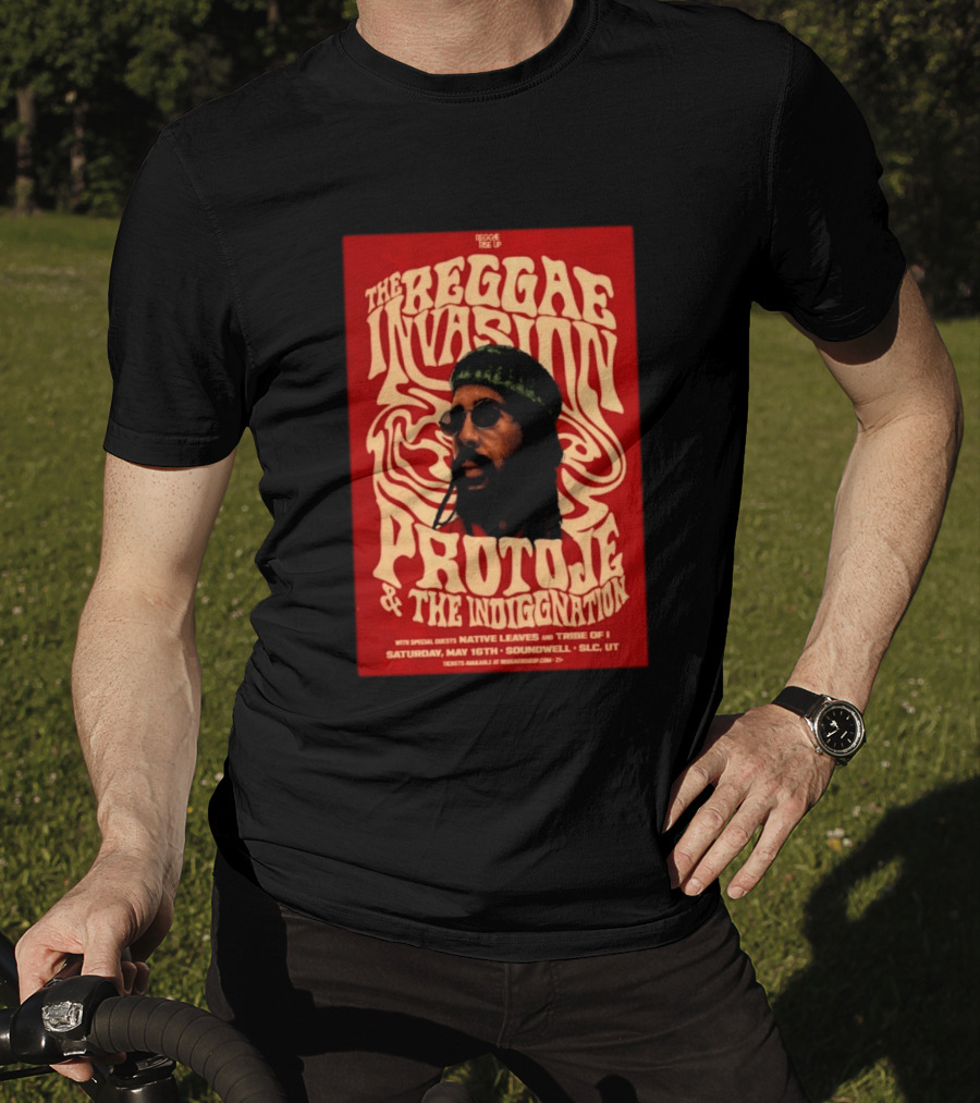 The Reggae Invasion PROTOJE & The Indiggnation Soundwell Salt Lake City May 16 2026 T-Shirt