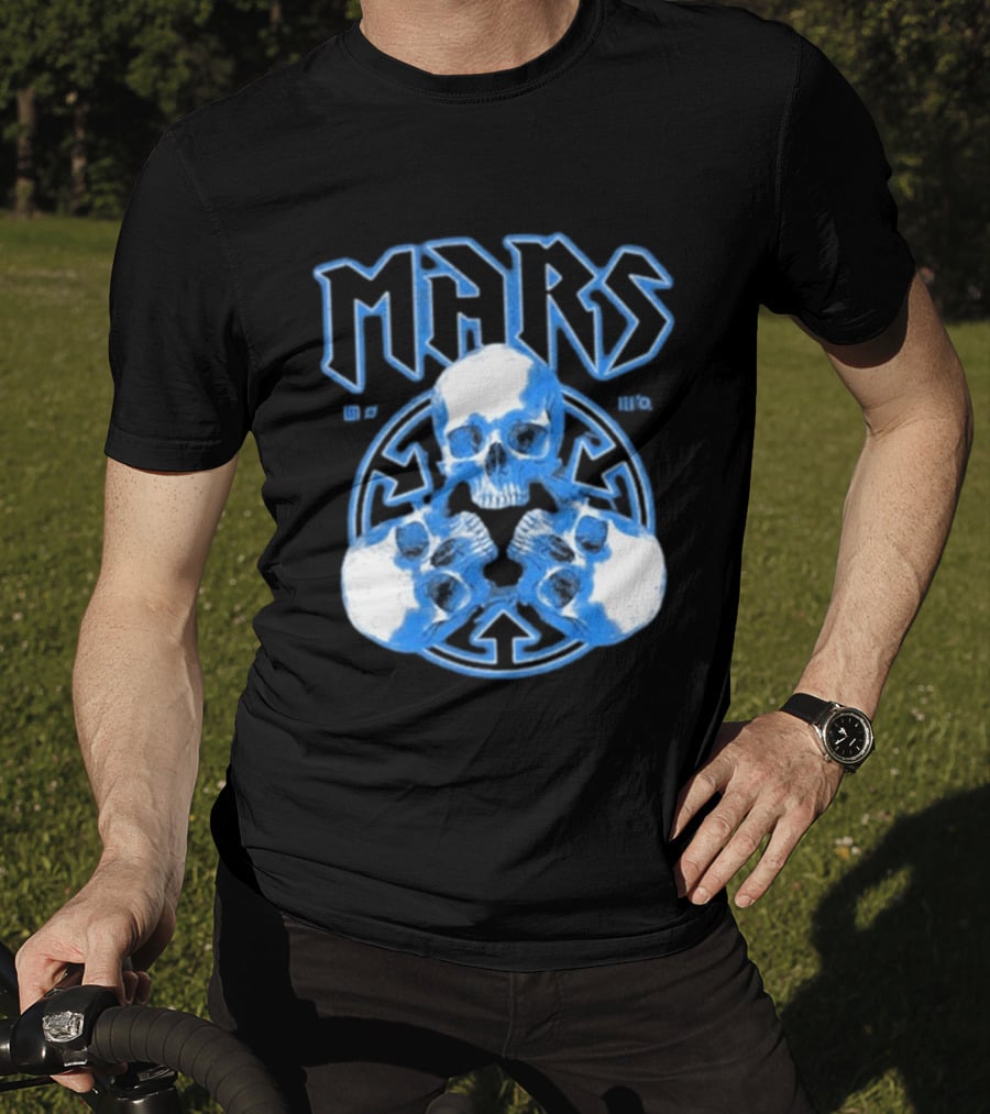Thirty Seconds To Mars Blue Skulls European Tour 2027 T-Shirt