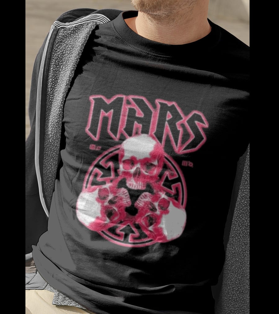Thirty Seconds To Mars 2027 European Tour Red Skulls MARS T-Shirt