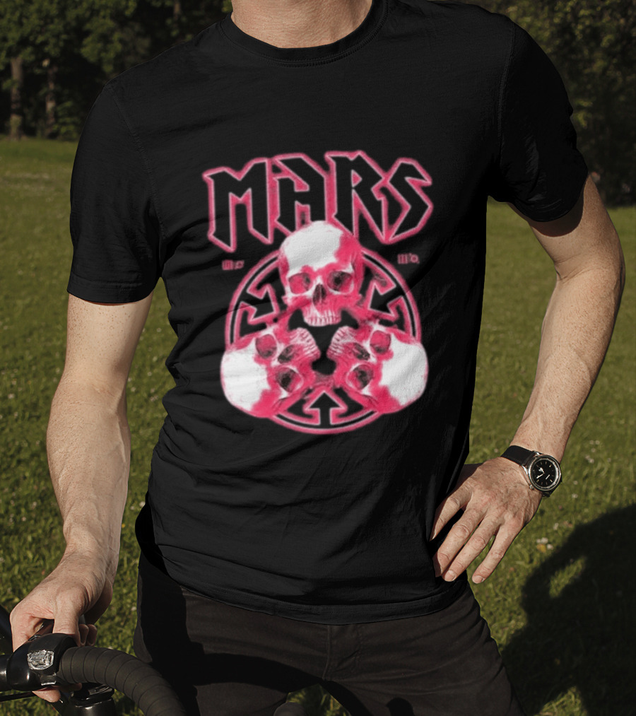 Thirty Seconds To Mars 2027 European Tour Red Skulls MARS T-Shirt
