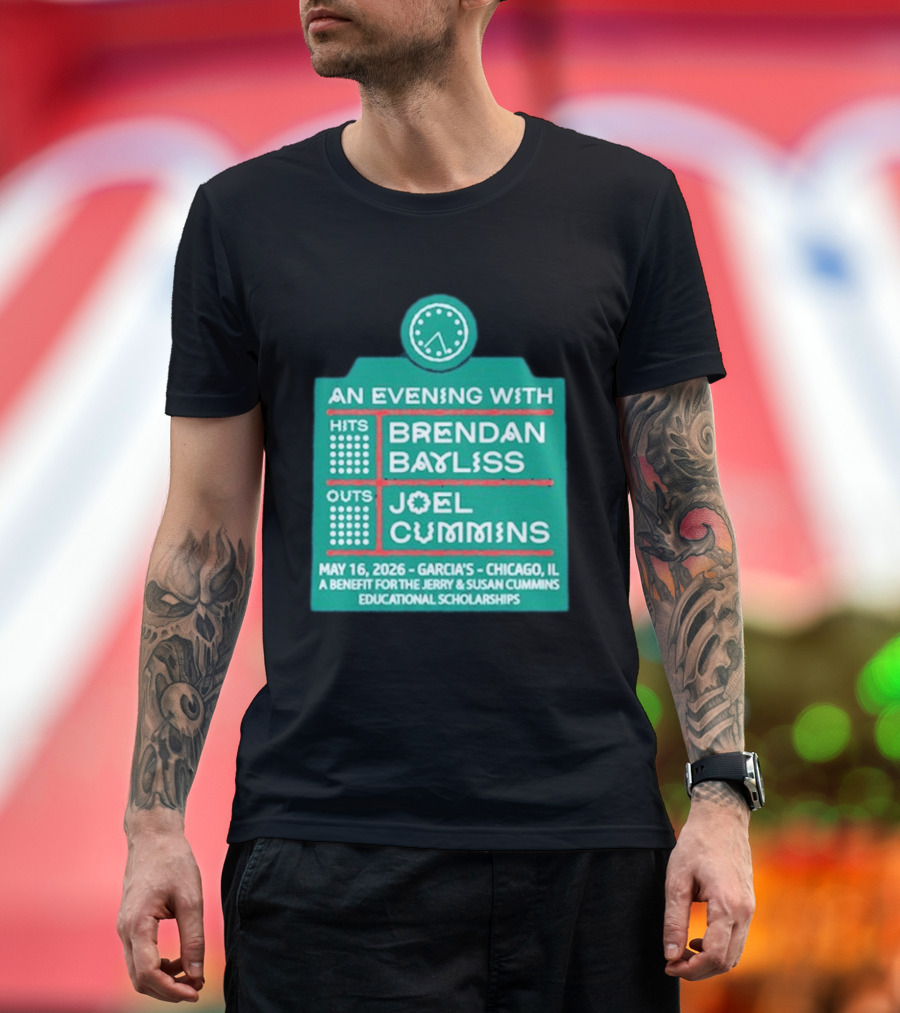 An Evening With Brendan Bayliss And Joel Cummins Garcia's Chicago May 16 2026 Benefit Event T-Shirt