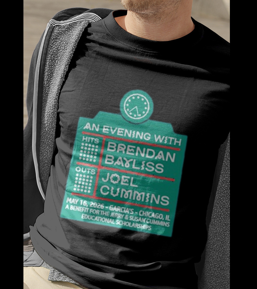 An Evening With Brendan Bayliss And Joel Cummins Garcia's Chicago May 16 2026 Benefit Event T-Shirt