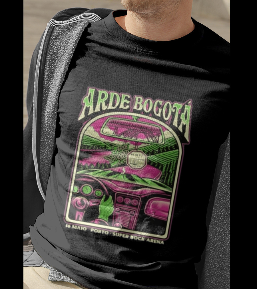 Arde Bogotá 16 Maio Porto Super Bock Arena 2026 Retro Road Trip T-Shirt