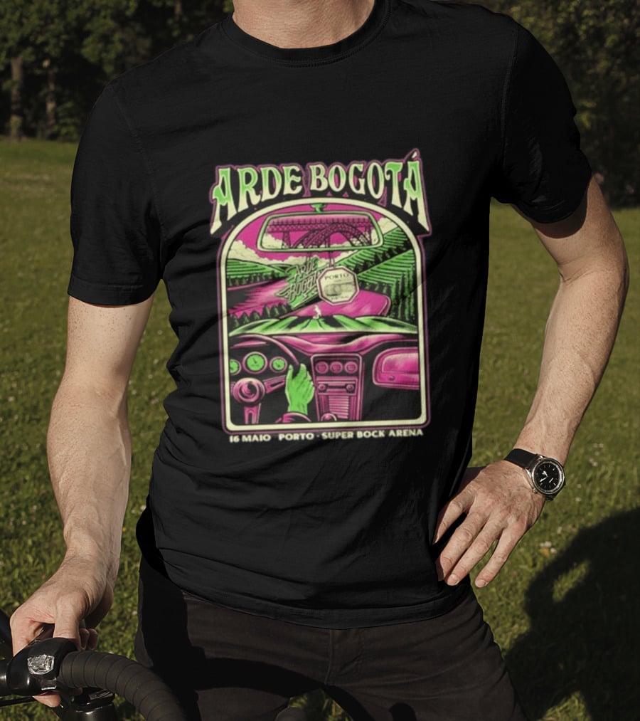 Arde Bogotá 16 Maio Porto Super Bock Arena 2026 Retro Road Trip T-Shirt