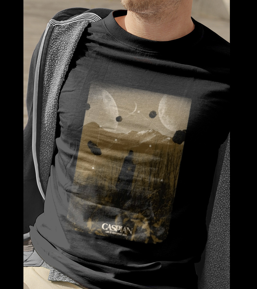 Caspian Zottegem Belgium Live At DunkFest 2026 Celestial Mountain Scene T-Shirt