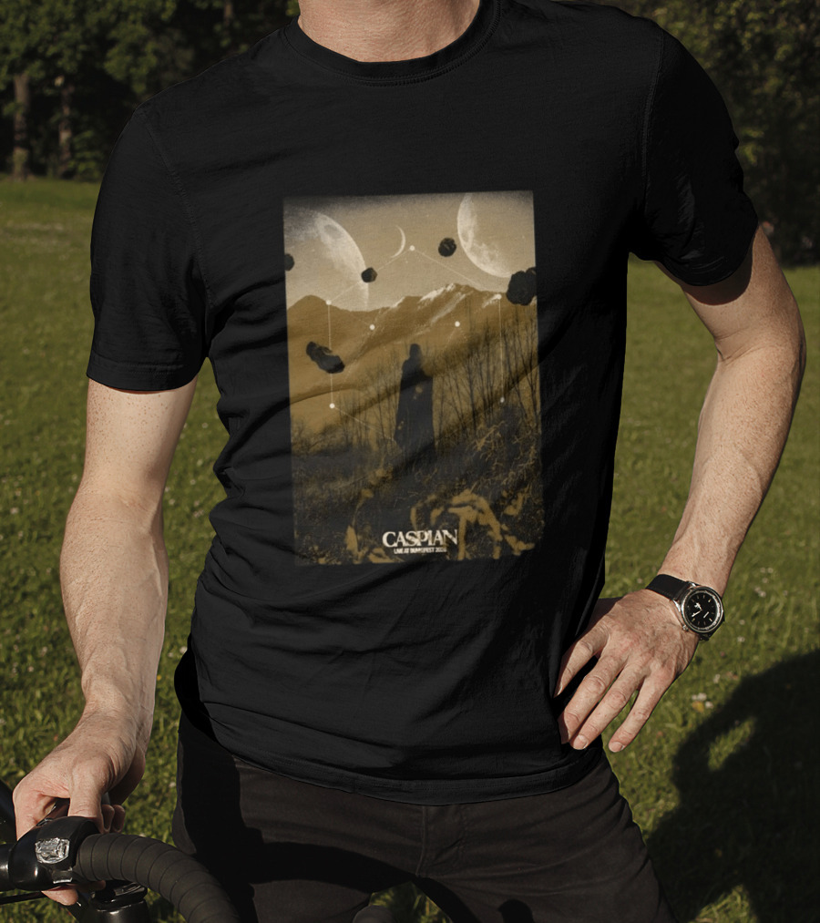 Caspian Zottegem Belgium Live At DunkFest 2026 Celestial Mountain Scene T-Shirt