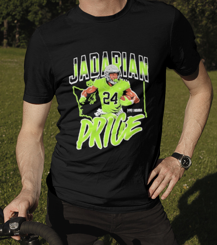 Jadarian Price 24 Seattle Football Running Back T-Shirt