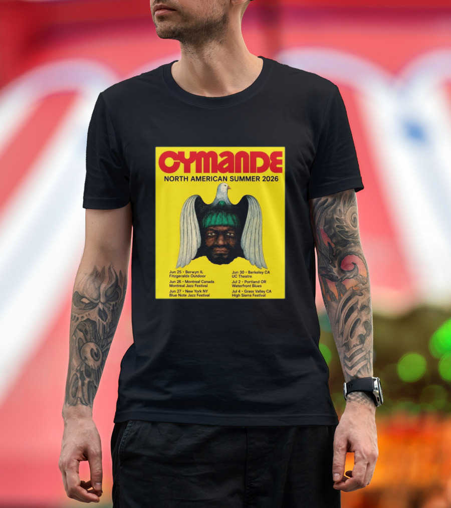 Cymande North American Summer 2026 Tour Dates And Locations T-Shirt